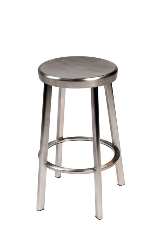 Image of Dan-form Carisma Low Stool - Brushed Steel