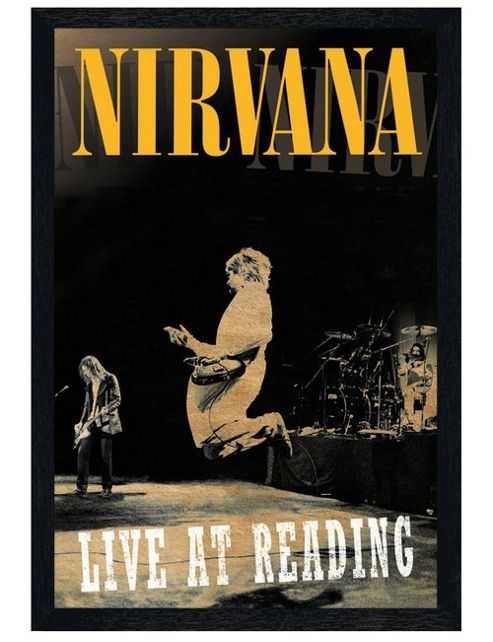 Image of Nirvana Black Wooden Framed Live At Reading Poster