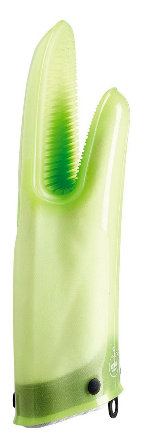 Image of Mastrad Orka Plus Silicone Oven Mitt Translucent Green