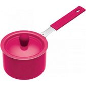 Pink Mini Non-Stick Saucepans with Soft Grip Handle