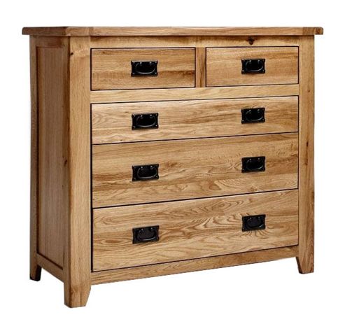 Image of Westbury Reclaimed Oak 2 Over 3 Drawer Chest