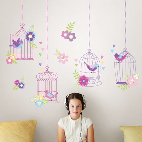 Image of Wallpops!kids Chirping The Day Away Kids Wall Sticker Kit