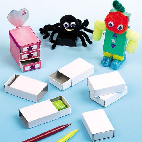Image of Children's Craft Matchboxes (pack Of 30)