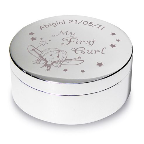 Image of Personalised Fairy My First Curl Baby Girl Keepsake