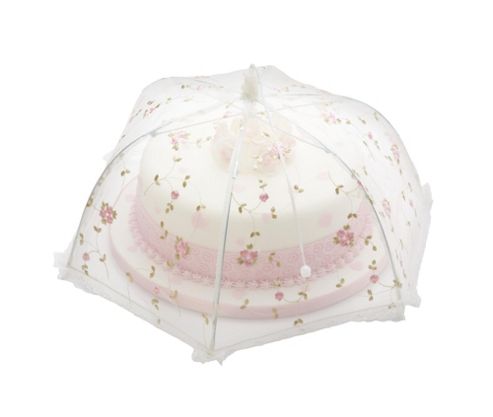 Image of Sweetly Does It Umbrella Food Cover - Floral 35cm