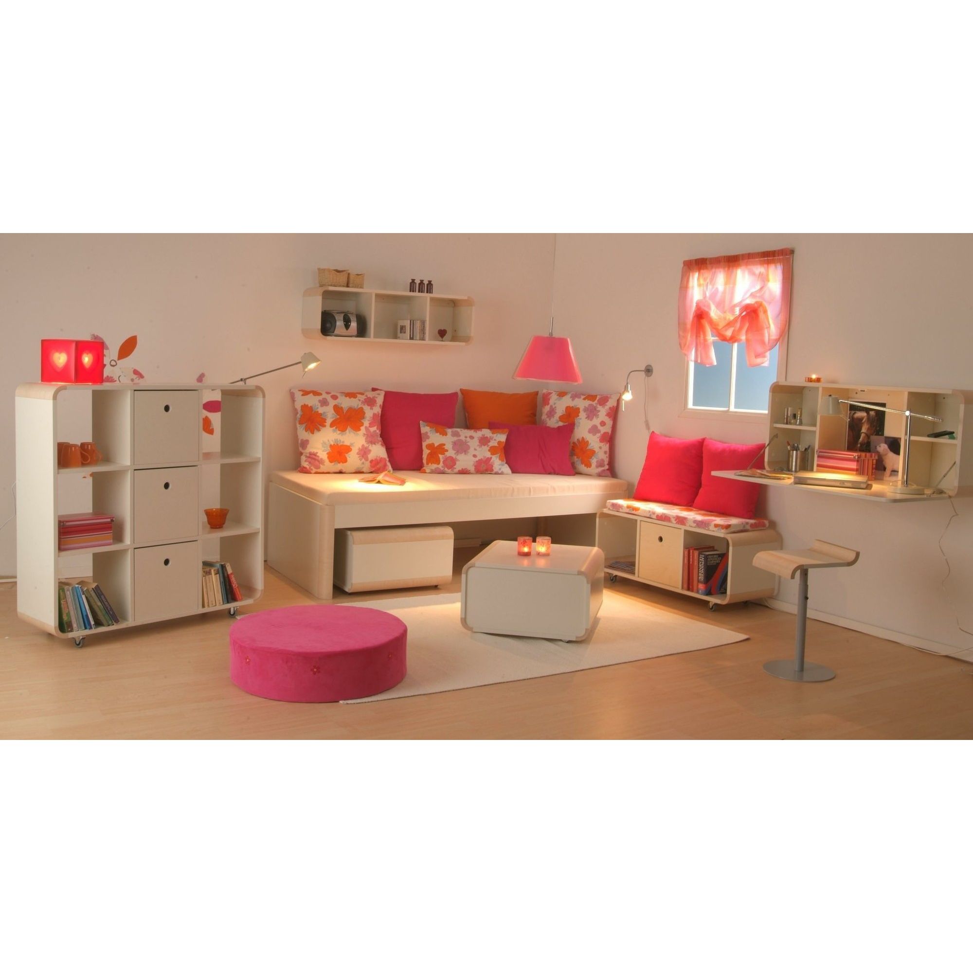 ''Junior living bookcase ''''3'''', white'' at Tesco Direct