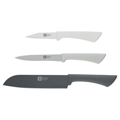 Image of Amefa Love Colour 3 Piece Knife Set, Monochrome