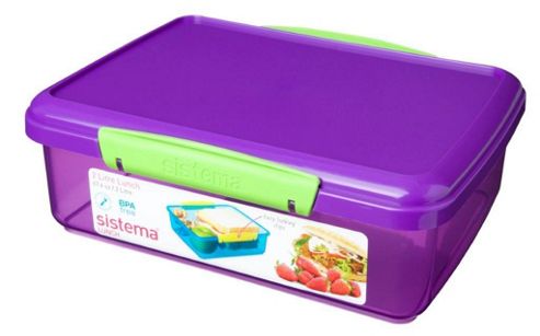 Image of Sistema Klip It 2l Sandwich, Storage Box - Purple