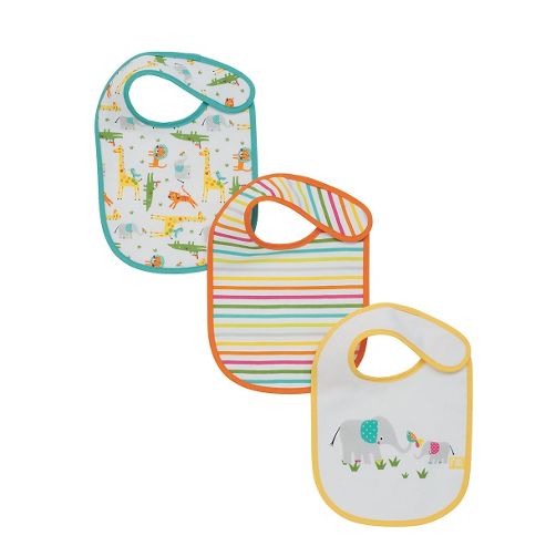 Image of Mothercare Elephant Bibs - 3 Pack