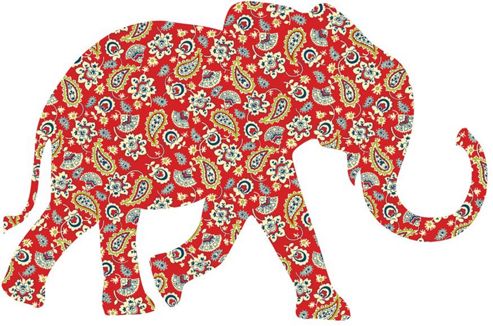 Image of Zoowallogy Mabuza The Elephant Wall Art