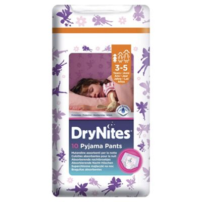 Drynites Girl Pyjama Pant Age 3-5 Years 10 Pants