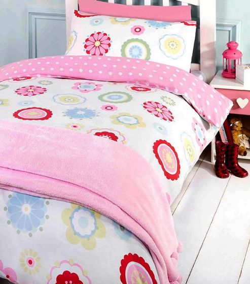 Image of Mollie Double Duvet - Pastel Coloured Flowers