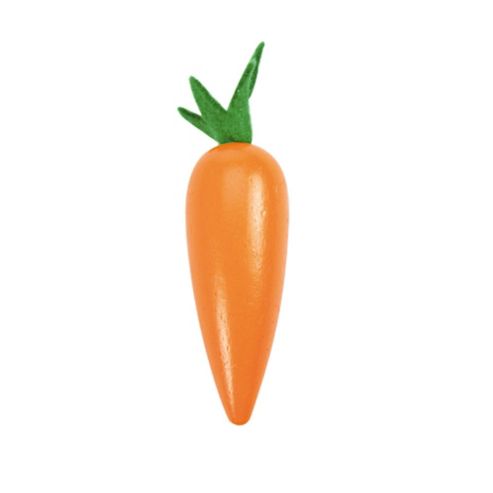 Image of Bigjigs Toys Bjf121 Wooden Play Food Carrot (pack Of 2)