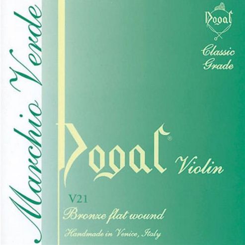 Image of Dogal V21/a Green Series Violin String Set - 4/4 To 3/4