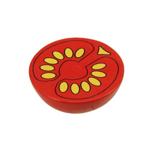 Image of Bigjigs Toys Bjf110 Wooden Play Food Half Tomato (pack Of 2)
