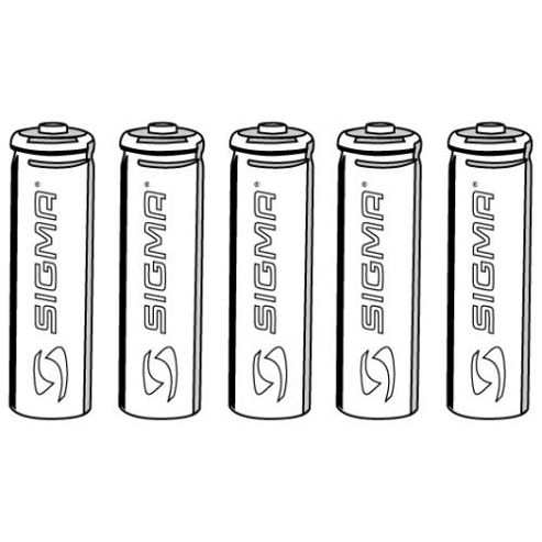 Image of Sigma Sport Accu Set 5 Batteries. Ni-cad Rechargeable