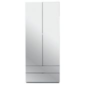 Palermo 2 Door Wardrobe Taupe Mirrored