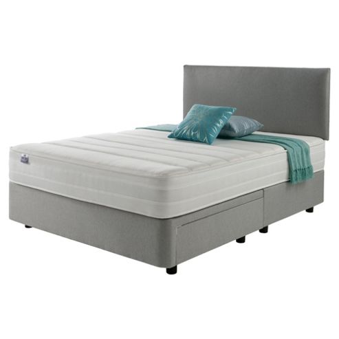 Image of Silentnight Mirapocket 1200 Classic Non Storage King Divan Light Grey No Headboard