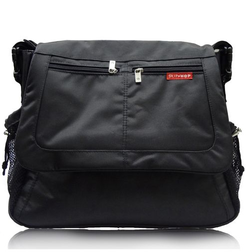 Image of Skip Hop Via Messenger Changing Bag Black