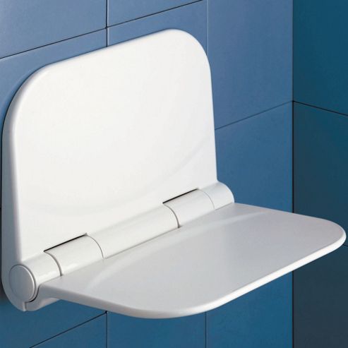Image of Gedy Dino Fold-up Shower Seat In White