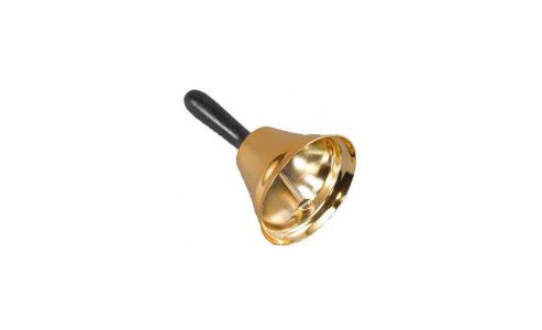 Image of Bell. Gold Hand- Held