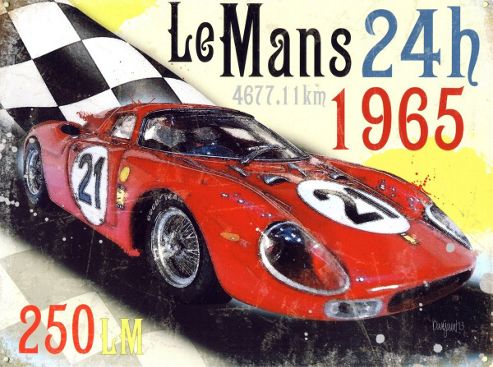 Image of Le Mans 24hr 1965 Tin Sign