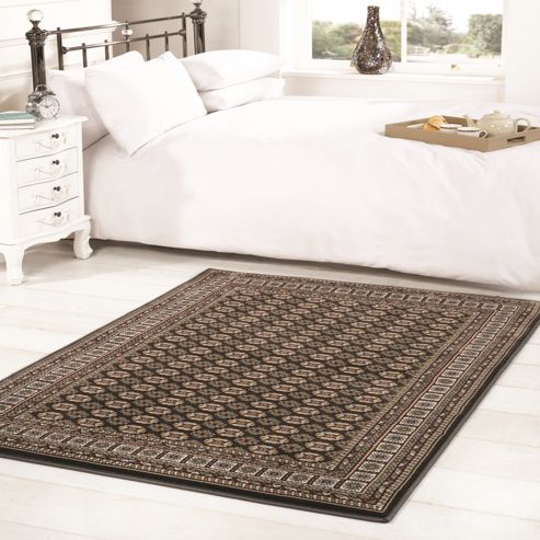 Image of Million Point Bokhara Black 160x230 Cm Rug