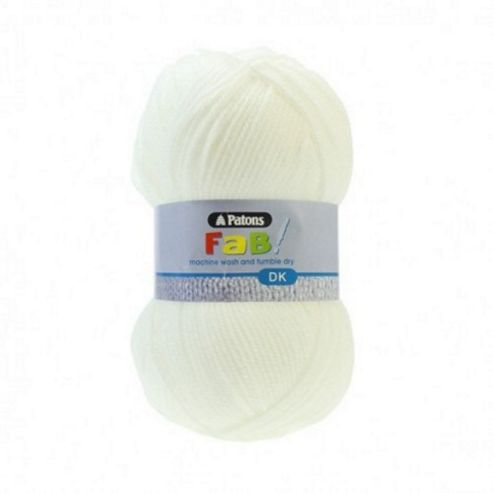 Image of Patons Fab Dk Yarn 100g - White