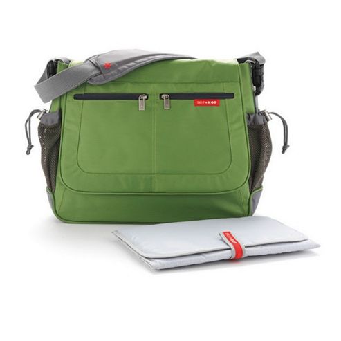 Image of Skip Hop Via Messenger Changing Bag Lime Green