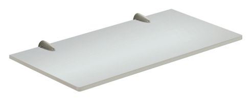 Image of Gedy Artemis Glass Shelf In Chrome - 30cm