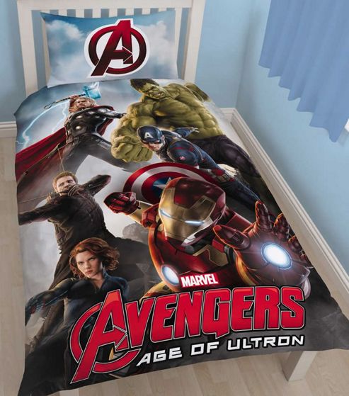 Image of Marvel Avengers Single Panel Bedding - Age Of Ultron