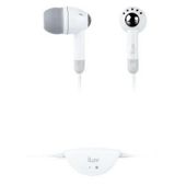 Iluv Lightweight Earphones With Volume Control For Iphone, Ipod, And Smartphone - White