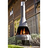 Extra large steel chimenea canyon