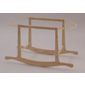 Basic Wooden Rocking Moses Basket Stand in Natural