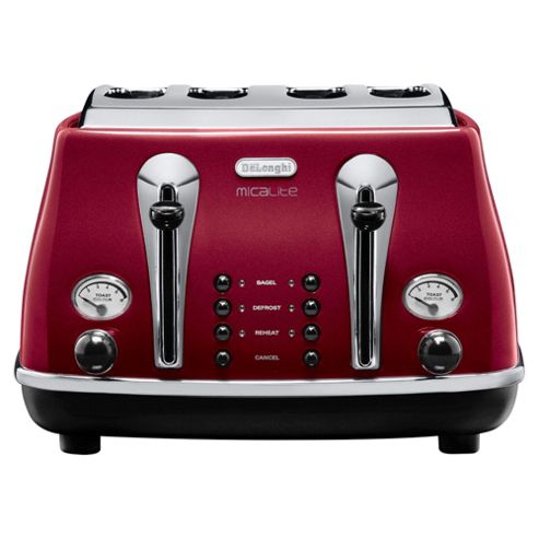 Image of Delonghi Micalite Toaster Red