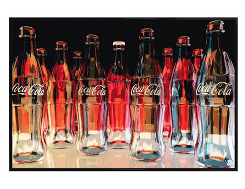 Image of Coca-cola Gloss Black Framed Red Eleven Poster