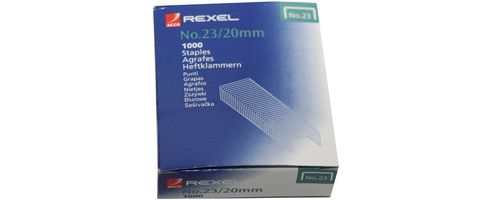 Image of Rexel Heavy Duty Staples No23/20mm Pack Of 1000 2100926