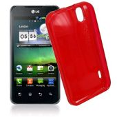 LG Optimus Black P970 U-bop gSHELL Tough All-Body Case Smoke Red