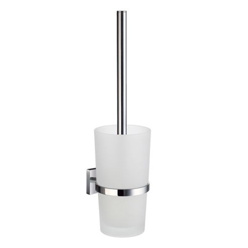 Image of Smedbo House Wall Mounted Toilet Brush And Holder - Polished Chrome