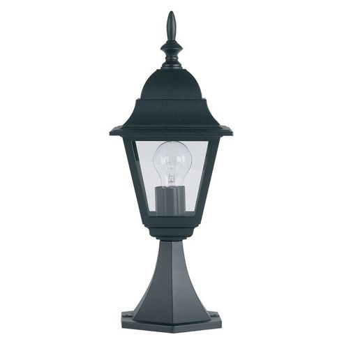 Image of Endon Lighting Dimmable Outdoor Post Lantern In Black