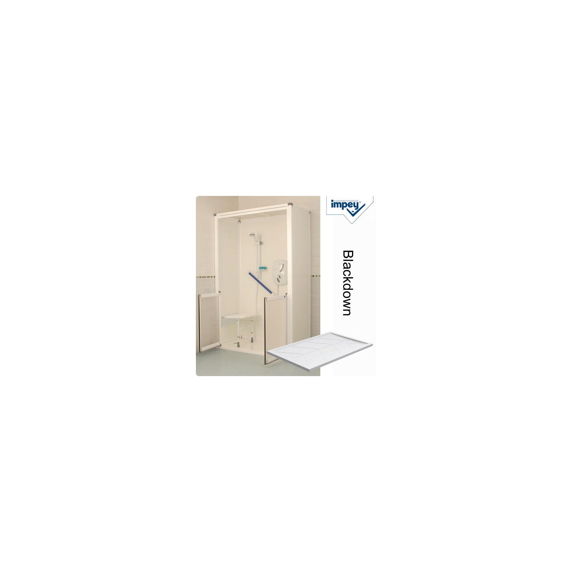 Impey Snowdon Swift-Fit Shower Cubicle with Blackdown Shower Tray at Tesco Direct