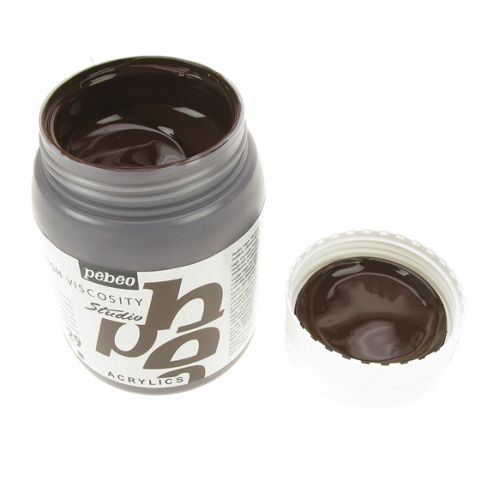 Image of Pebeo Studio Acrylic 500ml - Burnt Umber