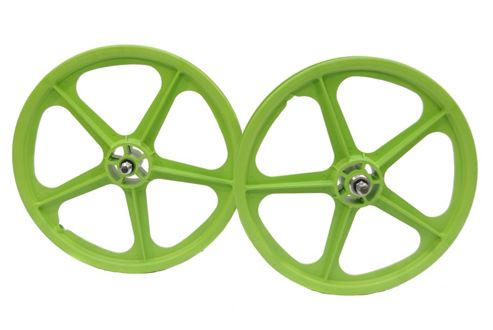 Image of Skyway Tuff Ii Green 20" Bmx Wheelset