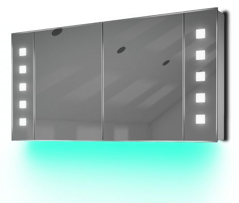 Image of Ambient Audio Demist Bathroom Cabinet With Bluetooth, Shaver & Sensor K124taud