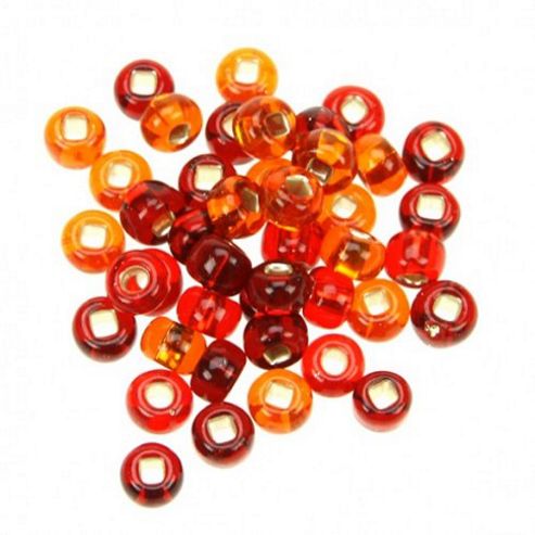 Image of Czech Seed Bead 2/0 Red S/l Mix