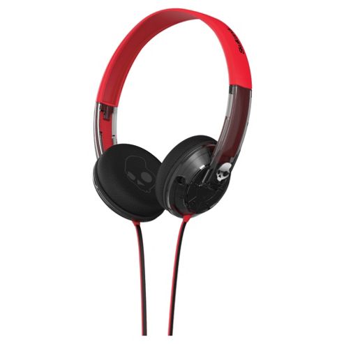 Image of Skullcandy Uprock Spaced Out Overhead Headphones With Mic --- Red And Black
