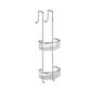 Smedbo Sideline Hanging Double Level C Shower Basket in Polished Chrome