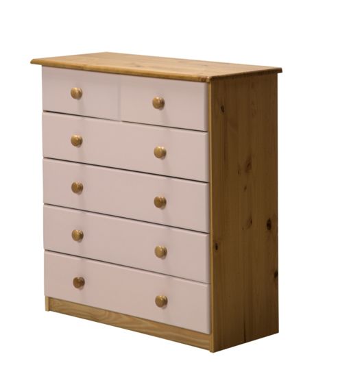 Image of 4 + 2 Chest Of Drawers In Antique And Pink