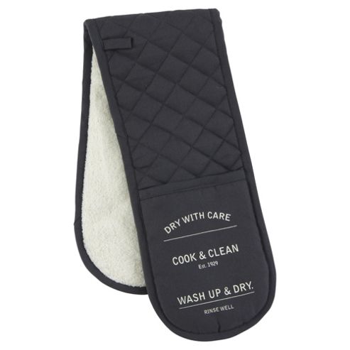 Image of Tesco "wash Up & Dry" Double Oven Glove