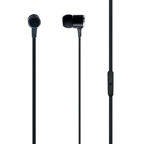 Image of Mitec Sound Metal High Definition Earphones With Flat Cables Black